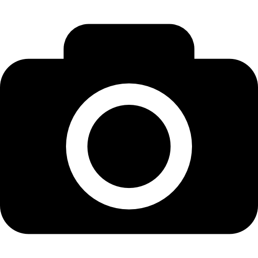 photo camera interface symbol for button